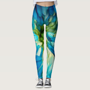Blombalkar av Mönster Leggings