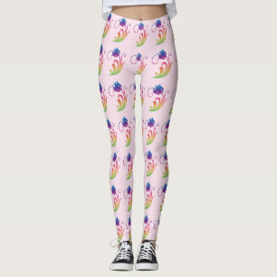 Blombalkar Leggings
