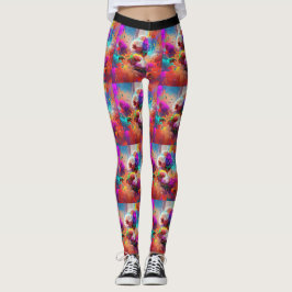 Blombalkar Leggings
