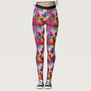 Blombalkar Leggings