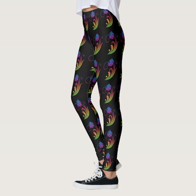 Blombalkar Leggings (Vänster)