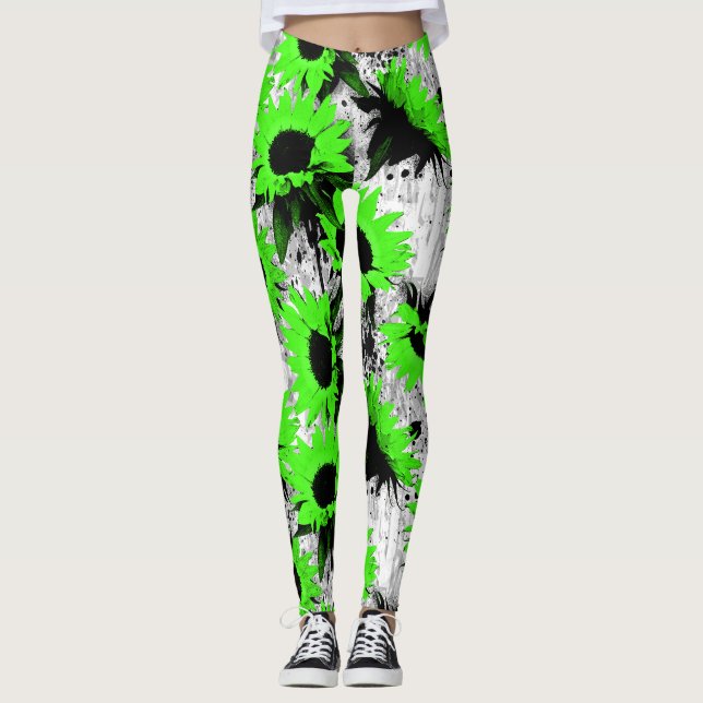 Blombalkar Leggings (Framsida)