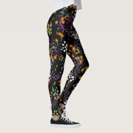 Blombenade baljväxter leggings