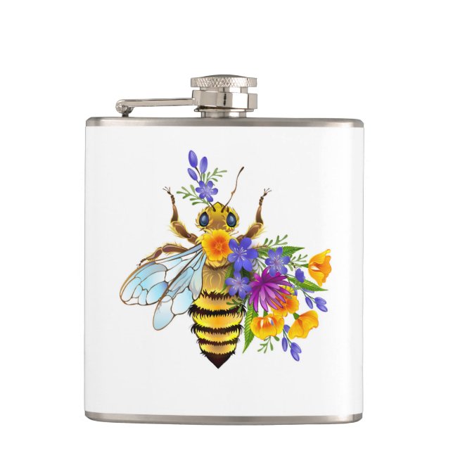 Blombi med vilda växter fickplunta (Framsidan)