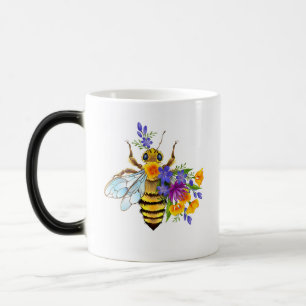 Blombi med vilda växter magisk mugg