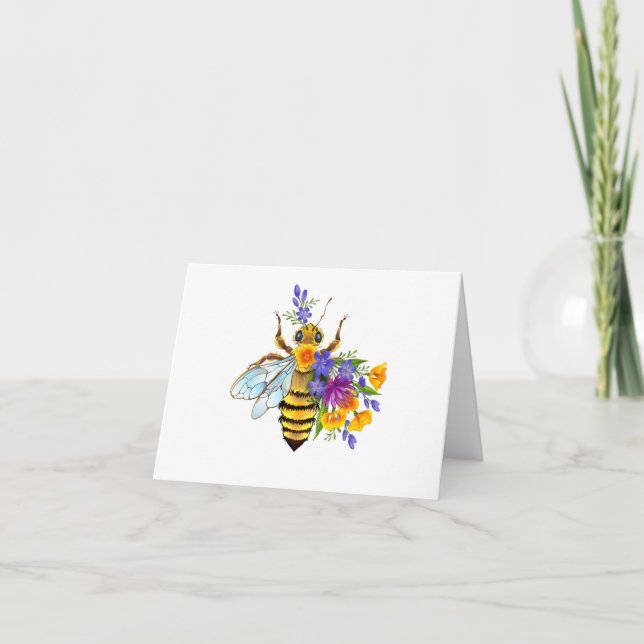 Blombi med vilda växter meddelande (Framsida)