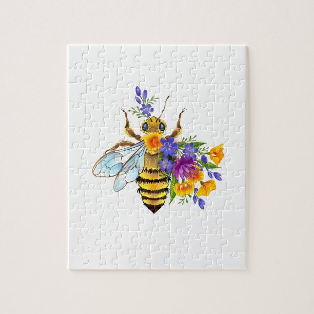Blombi med vilda växter pussel (Vertikal)