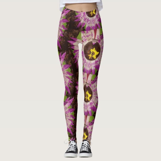 blombild leggingar leggings (Framsida)
