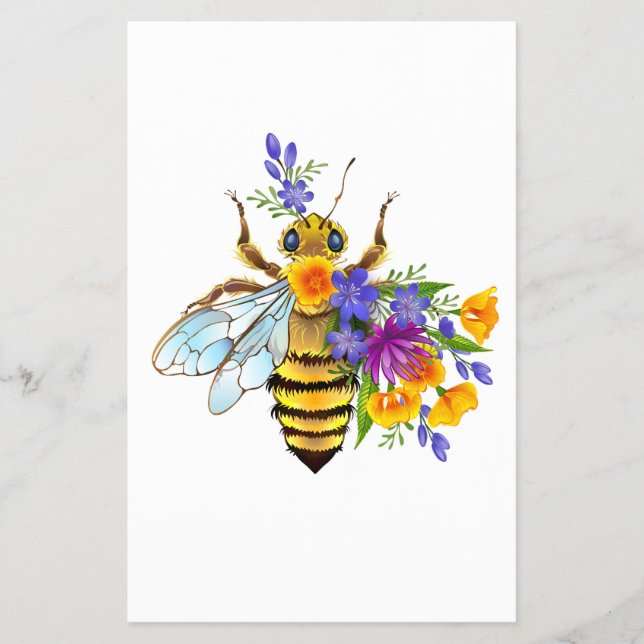 Blombin med vilda växter flygblad (Framsidan)