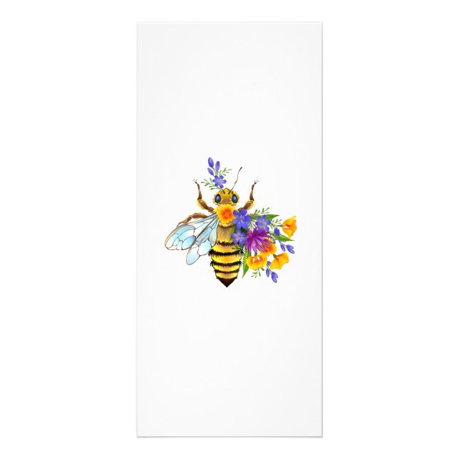 Blombin med vilda växter reklamkort (Framsidan)