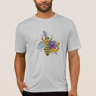 Blombin med vilda växter t shirt