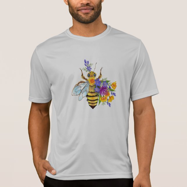 Blombin med vilda växter t shirt (Framsida)