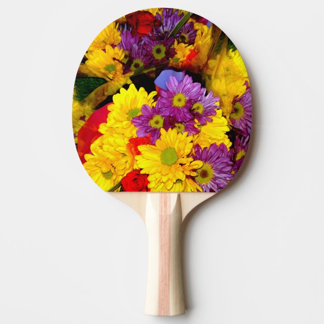 Blomblandning 8 Ping Pong Paddle Pingisracket (Framsidan)