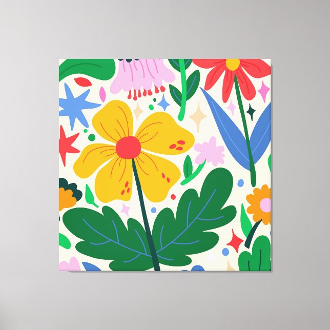 Blomblandning Canvastryck (Framsida)