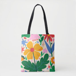 Blomblandning Tygkasse