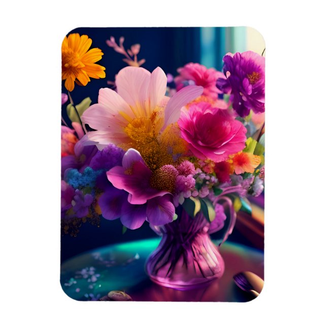 Blomblandning Vas 1 Magnet (Vertikal)