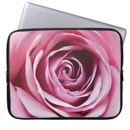 Blomblomma av söta rosa ros-flickor laptop fodral