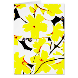 blombouquet vert hälsningskort