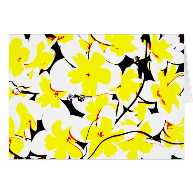 blombukett hälsningskort (Framsidan Horizontal)
