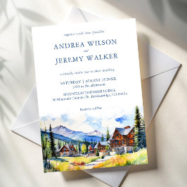 Blombyn Colorado sommar scenery bröllop Inbjudningar