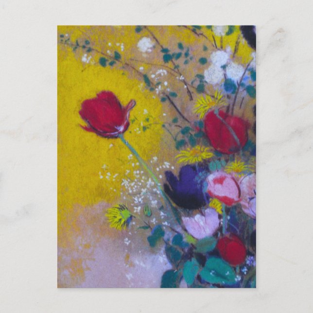 Blomdagar ~ vykort/inbjudan vykort (Framsida)