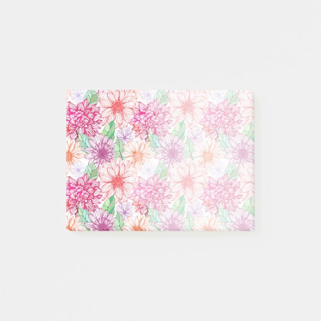 Blomdekor 26 post-it block (Framsida)