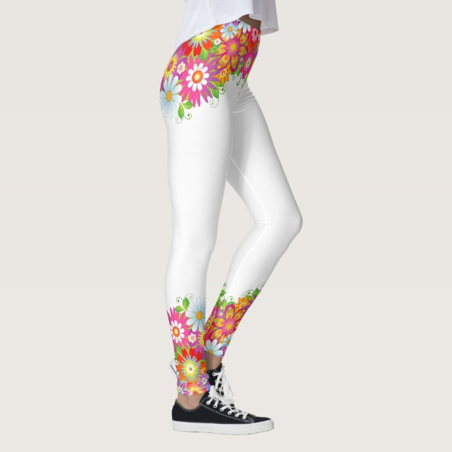 Blomdekor 61 Leggings (Höger)