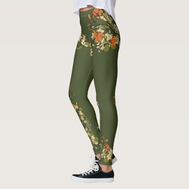 Blomdekor 71A Leggings (Vänster)