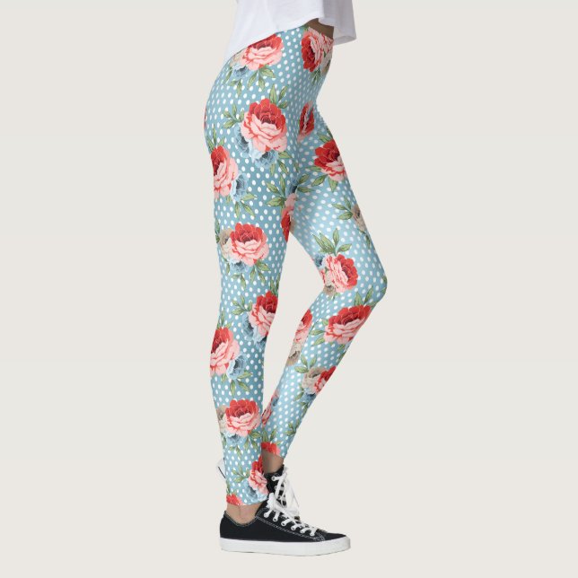 Blomdekor 82 Leggings (Höger)