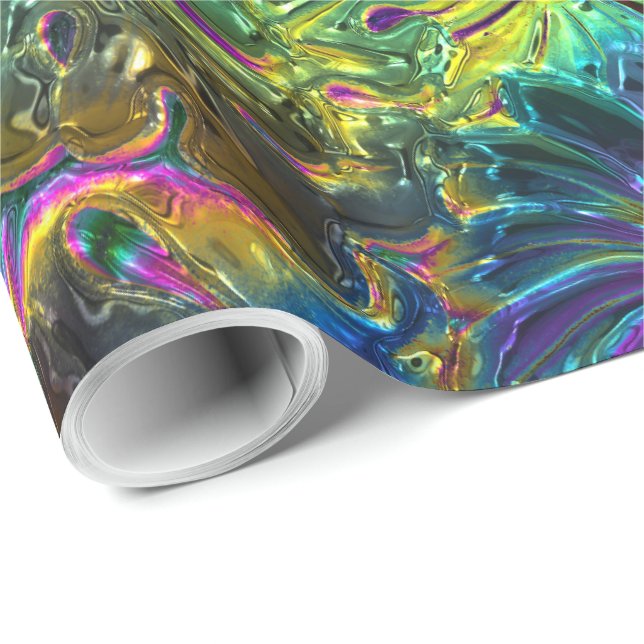 Blomdekor 91 presentpapper (Rullad Hörn)