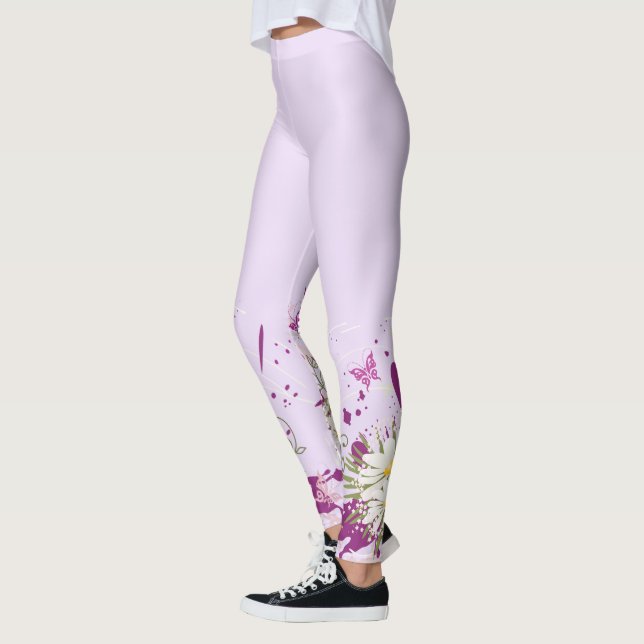 Blomdekoration 72 baljväxter leggings (Vänster)
