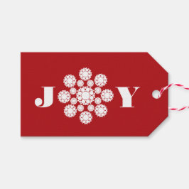 Blomdekoration Joy Jul Helgdag Gift Märkre Presentetikett