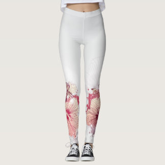 Blomdekorfärg 56 baljväxter leggings