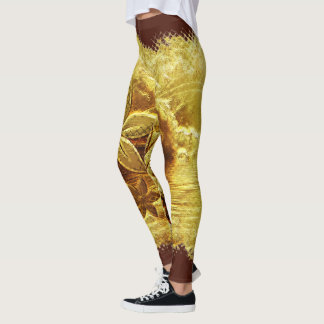 Blomdekorfärg 59 baljväxter leggings
