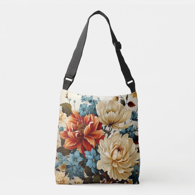 Blomdesign Axelväska (Framsida)