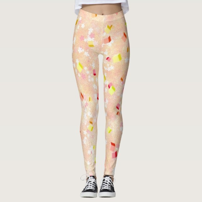 Blomdesign Leggings (Framsida)