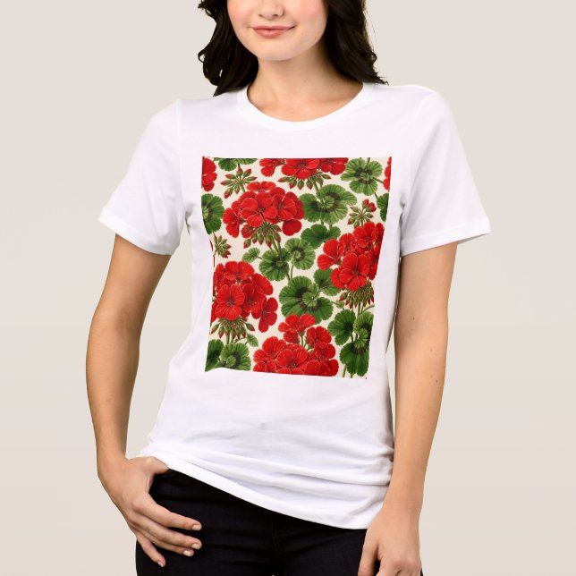 Blomdesign T Shirt (Framsida)