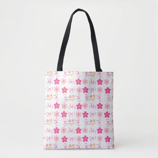 Blomdesign  tygkasse (Framsida)