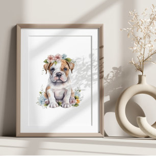 Blomdocka för uppfyllnad för vattenfärg poster