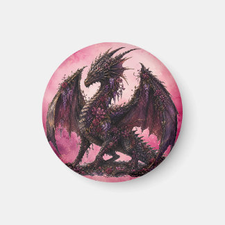 Blomdrake | Botanisk Fantasidrake Magnet