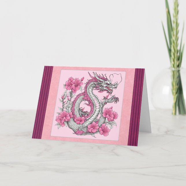 Blomdrake Grattiskort Kort (Framsida)