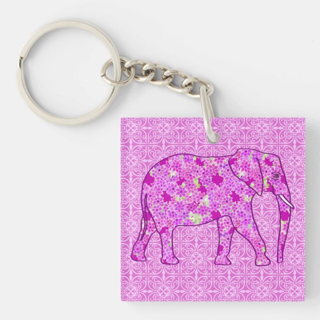 Blomelefant - orkidé och magenta (Framsidan)