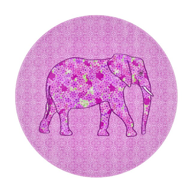 Blomelefant - orkidé och magenta (Framsidan)