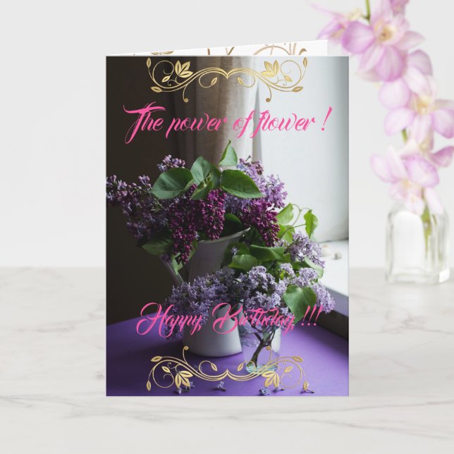 Blomens kraft kort (Orkide)
