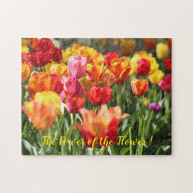 Blomens kraft pussel (Horisontell)