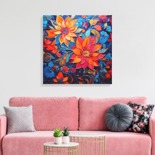 Blomens skönhet canvastryck