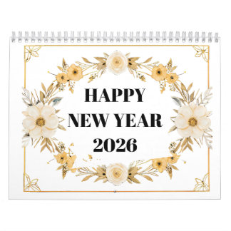 Blomfärgbok Kalender 2026