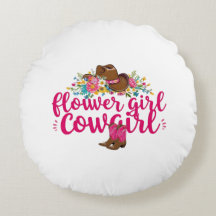 Blomflicka Cowgirl Pillow match med filt