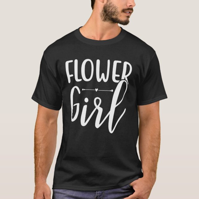 Blomflicka Matchande Sjungande Möhippa Bröllop Pa T Shirt (Framsida)