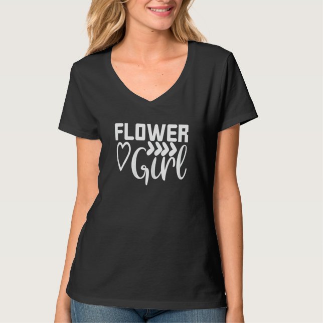 Blomflicka Matchande Söt För Sjungaxparty 6 T Shirt (Framsida)
